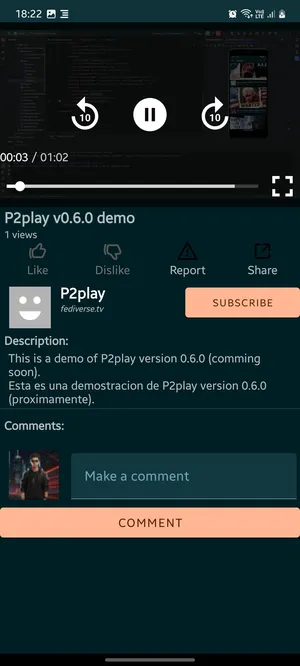 P2Play  Peertube client